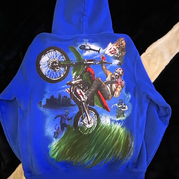 Wckdthghts kluxbusters OTR hoodie (Khaleel blue) - Picture 2 of 4